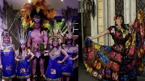 Tropische Samba kostuums